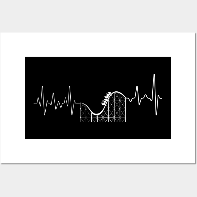 Roller Coaster Heart Beat Wall Art by Ckrispy